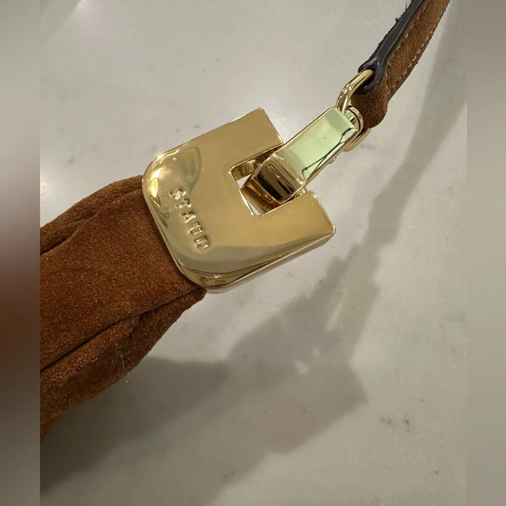 STAUD Sylvie suede shoulder bag EUC - Picture 7 of 12